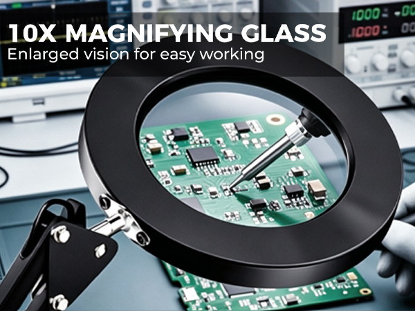 10X Magnifying Glass with Light