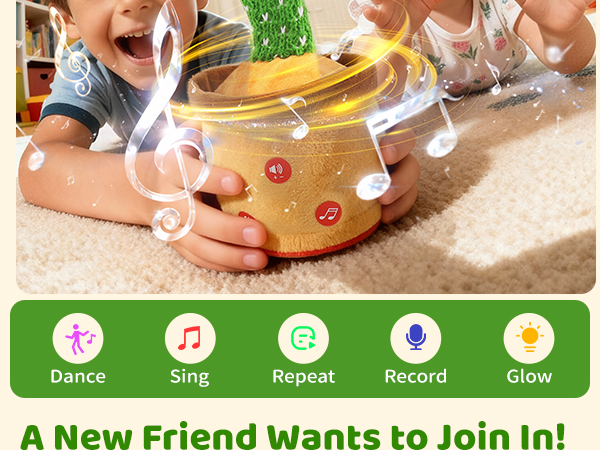 talking cactus toy mimics back