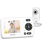 OKAIDI Video Baby Monitor with Camera and Audio, 2.4'' Portable Travel Baby Monitor, 1000ft Long ...