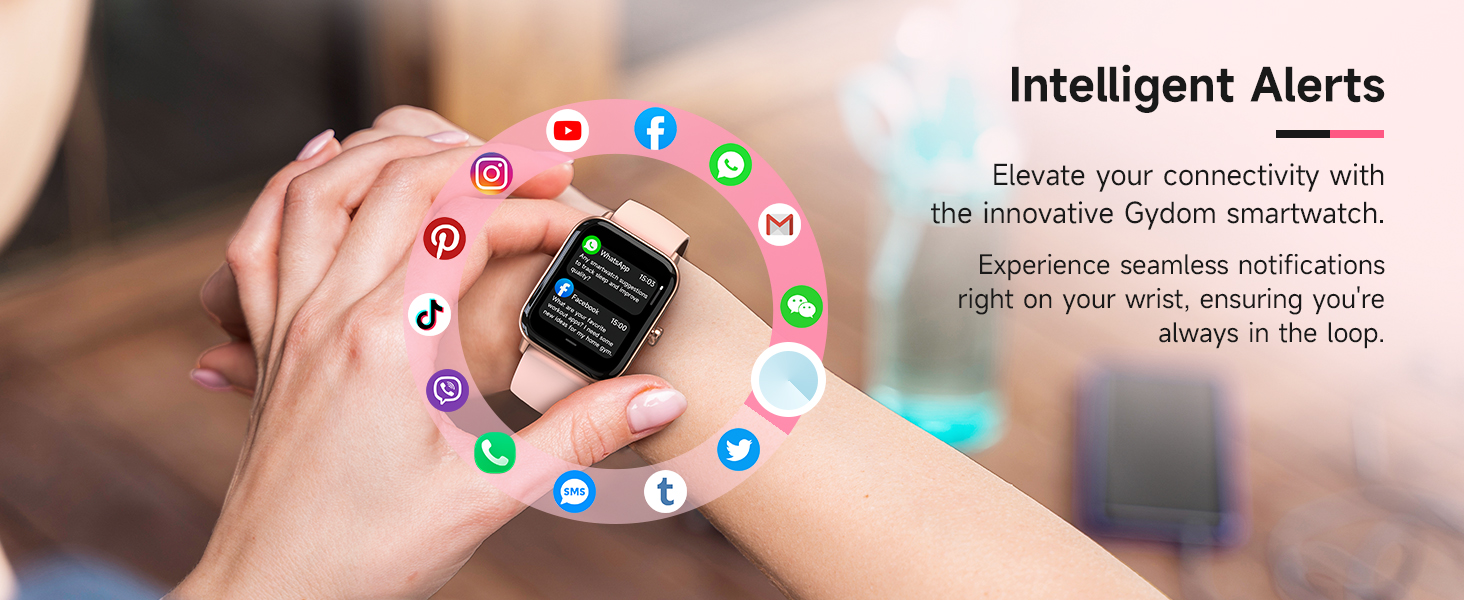 Smart Watch for Women Android &amp; iPhone, Alexa Built-in, IP68 Waterproof