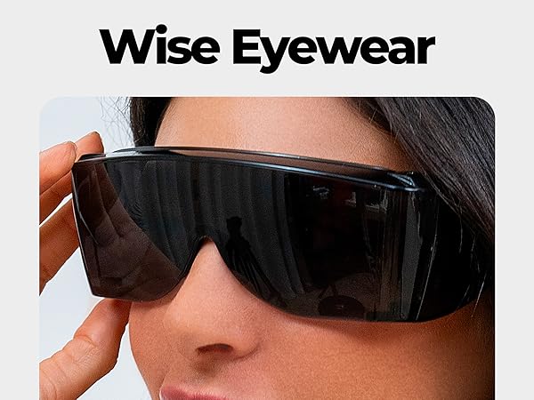 Cover-Ups Black Fit Over Sunglasses - Wrap Around Sunglasses