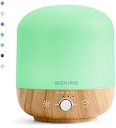 BOXING 300ML Essential Oil Diffuser, Diffusers for Home&amp;Large Room, Aromatherapy Diffuser with 7 ...