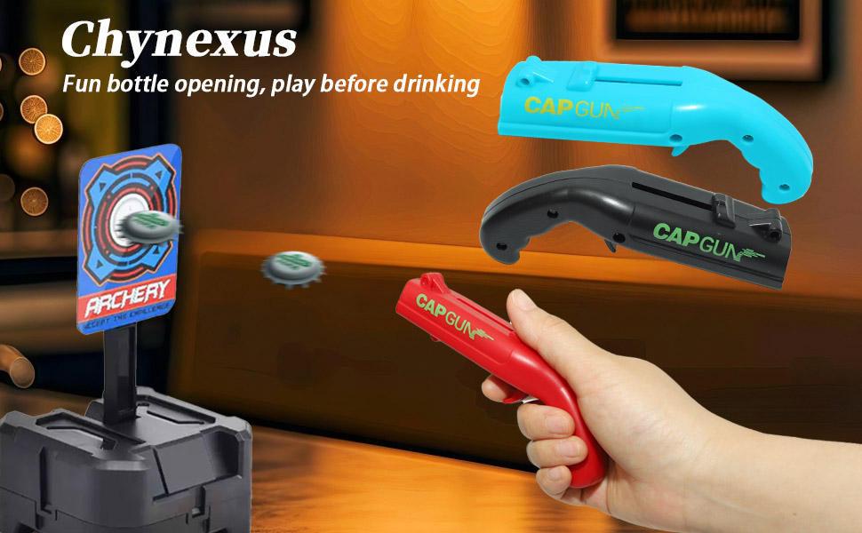 cap gun,bottle cap gun,bottle cap shooter,bottle opener gun,cap gun bottle opener, bottle cap guns