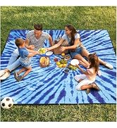 Genovega Waterproof Sandproof Beach Blanket Picnic Outdoor Mat Extra Large Foldable Sand Free Big...