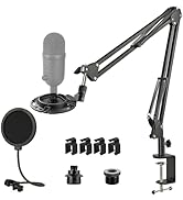 Mic Boom Arm for Razer Seiren V2 X, Adjustable Microphone Arm Stand with Shock Mount, Pop Filter,...