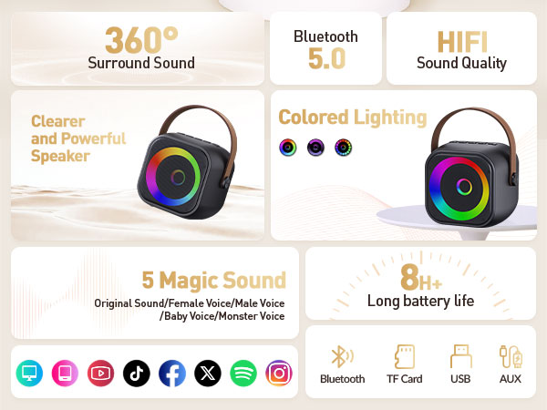 mini karaoke machine