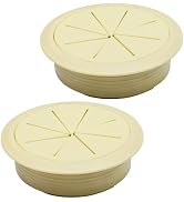 Desk Grommet 2" (50 mm), Desk Hole Cover for Cables Beige, Cable Grommet ABS Plastic, Desk Hole G...