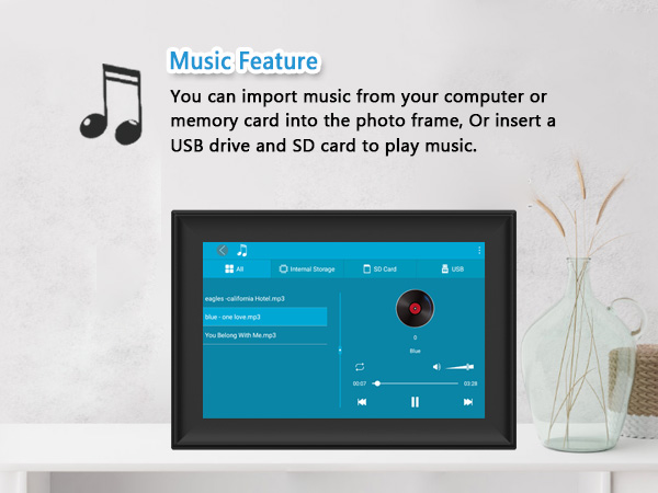 FRAMEO 10.1 Inch Smart WiFi Digital Photo Frame
