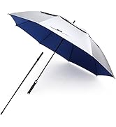 G4Free Vented UV Golf/Beach Umbrella 68" Arc, Auto Open Oversize Extra Large Windproof Sun Shade ...