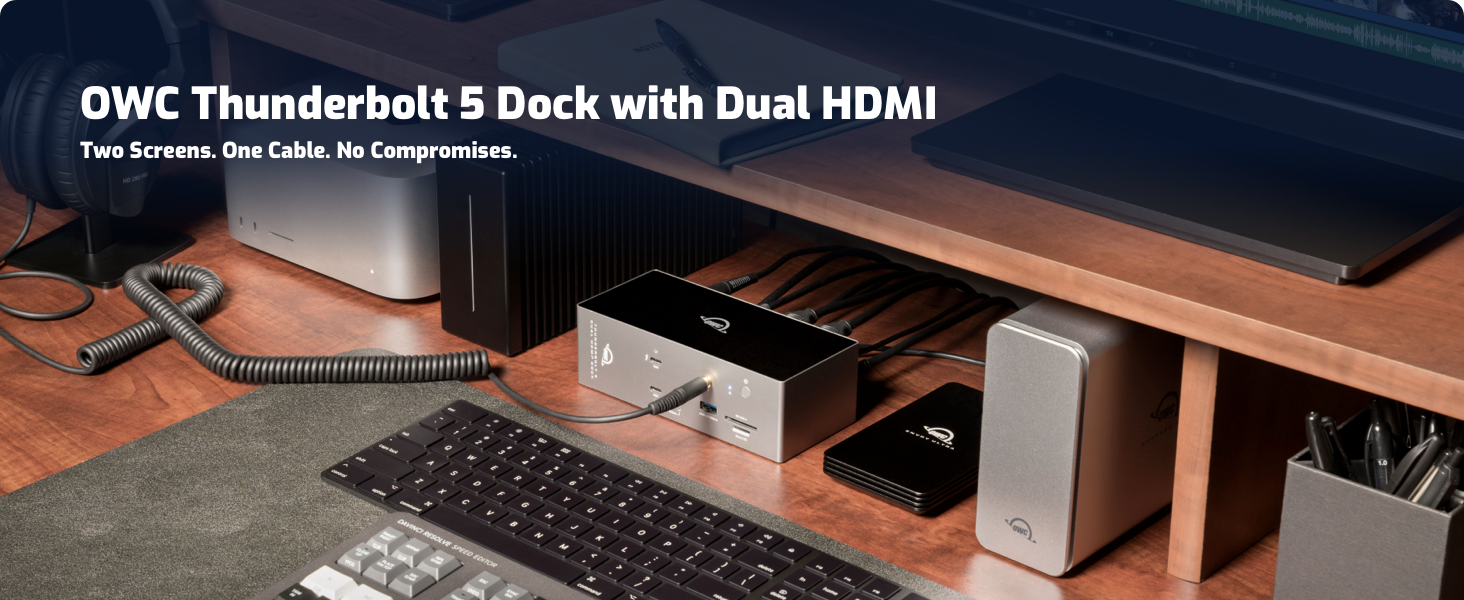 THUNDERBOLT 5 DUAL HDMI DOCK DOCKING STATION USB 4 , TRIPLE DISPLAY, DUAL DISPLAY
