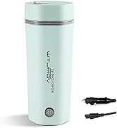 WTJMOV 12V Car Electric Travel Kettle, Portable Electric Tea Coffee Kettle for 12V Car, Water Boi...
