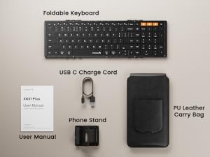 XK01 PLUS backlit foldable keyboard