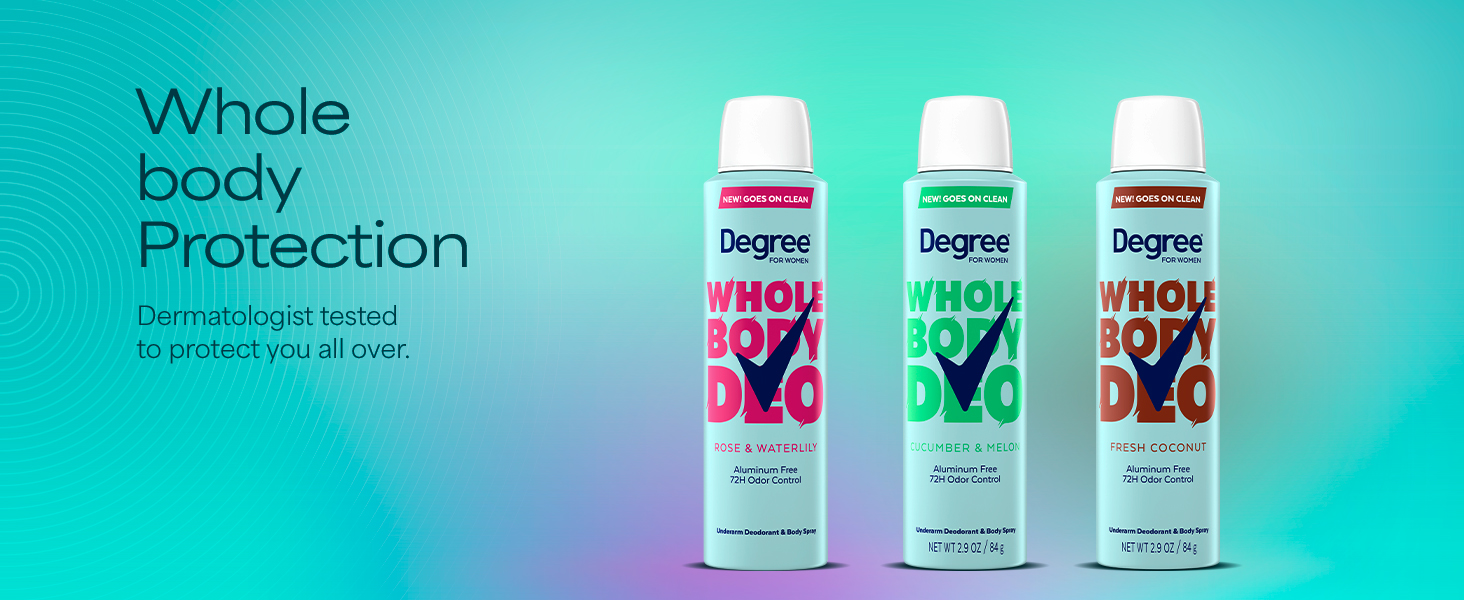 Degree whole body deodorant
