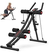 MERACH Ab Machine, Adjustable Ab Trainer Machine, Ab Workout Equipment for Home Gym, Ergonomic Ar...