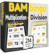 Math Flash Cards Bingo Game - Educational Board Game - Teacher Designed Learning for Elementary C...