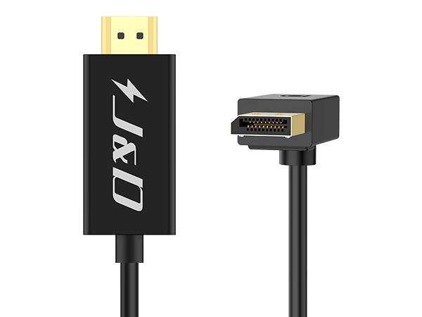 Angled DP to HDMI Cable