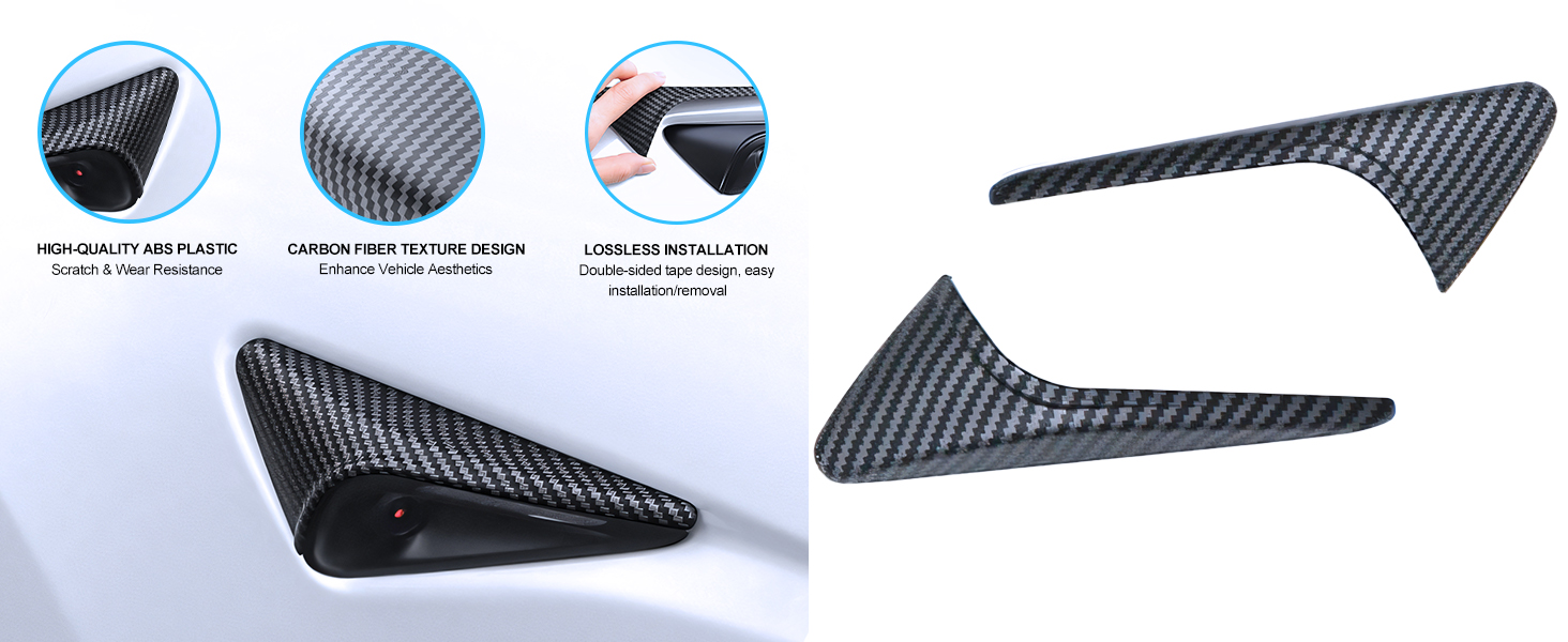 2PCS Side Camera Protection Cover for Tesla Model Y Juniper &amp;amp; Model 3 Highland 2026 2025