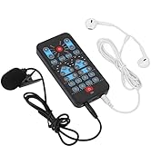 Voice Changer, Portable Mini Voice Changer Device Handheld Sound Card 8 Fixed Sound Effects Plug ...