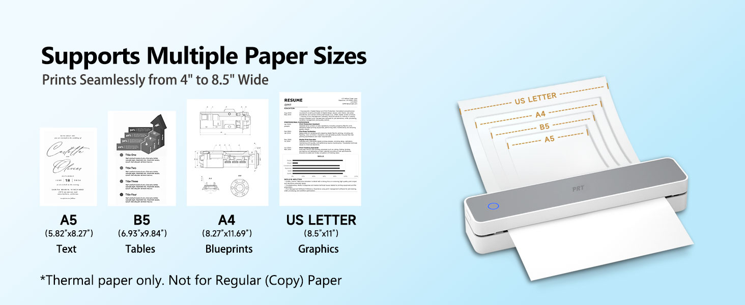 Inkless Portable Printer