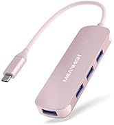 USB C Hub MEANHIGH USB 3.0 Hub for Laptop 4 Port USB Expander Multiport USB Splitter Type C Hub D...