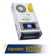 BOSYTRO 12V Adjustable dc Power Supply 600W,Switching Power Supply AC 110V/220V to DC 0-12V DC Co...