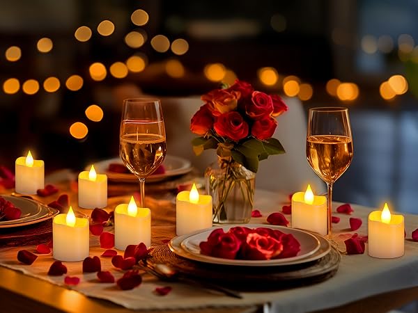 rechargeable led tea lights candles with remote control usb charging base station timer
