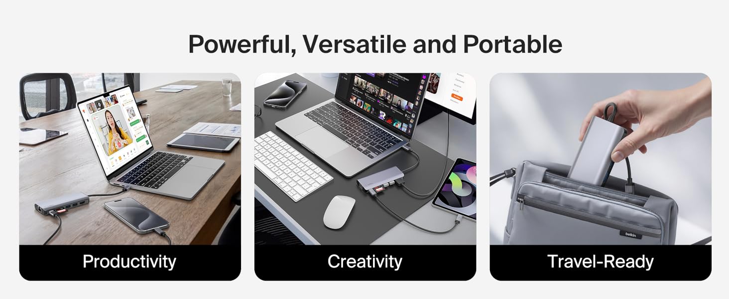 Connect USB-C 6-in-1 Multiport Hub