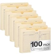 Manila File Jacket,10x12 Inches Job Folders File Jackets,2 Inch Expandable Sides Manila Folders,1...