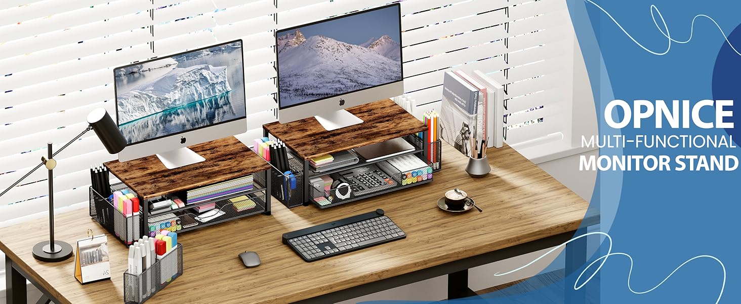 monitor stand for desk organizers and accessories computer stand riser office organization desktop 