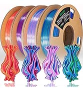 OVV3D 3D Printer Filament, PLA Filament 1.75mm Bundle, Dual Color Filament, Coextrusion 3D Filame...