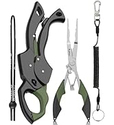 pullther fishing Fish Gripper 9.2",Muti-Function Line Cutter Fishing Pliers, Saltwater Fishing To...