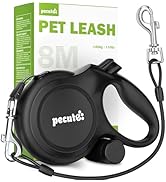 26ft Dog Leash Retractable with Chew Proof Extender, Upgraded Heavy Duty Retractable Dog Leash wi...
