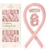 YANIBEST Heatless Hair Curler to Sleep in, Overnight curl headband, No Heat Hair Curler Set with ...