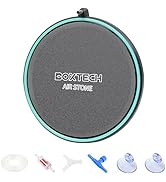 UPETTOOLS 3.2 Inch Air Stone for Aquarium – Quiet High Dissolved Oxygen Diffuser with Control Val...