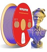Reprapper Dual Color pla Filament Coextrusion PLA Filament 1.75mm for 3D Printer, Multicolor Like...