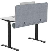 ERGO COLLECT Desk Privacy Panel with Cable Management Tray, 47.2 x 22.5 inch Felt Desk Divider wi...