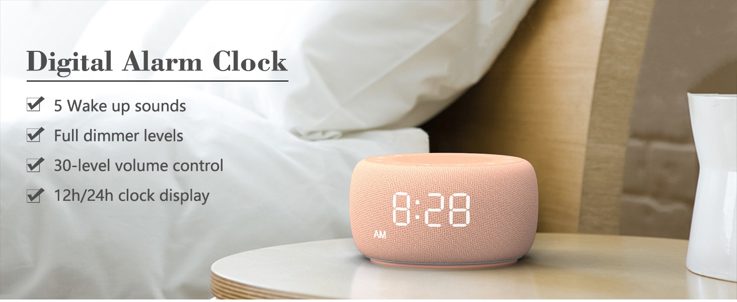 Sound machine alarm clock