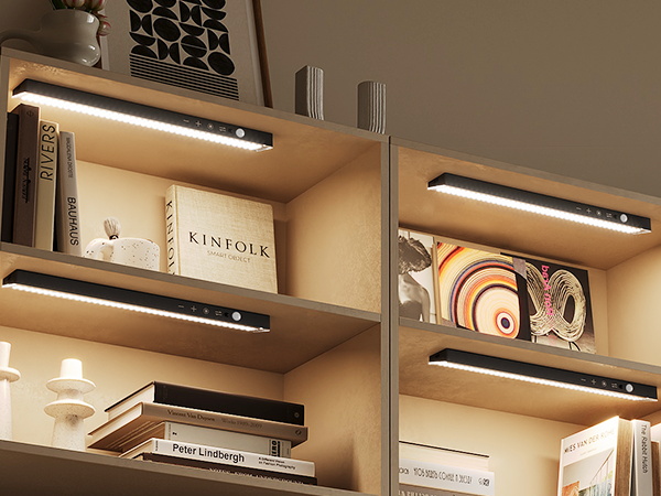 led shelf lights for bookshelf with remote