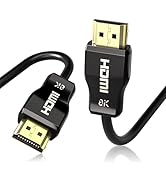 huaham 10K 8K Fiber Optic HDMI 2.1 Cable CL3 in Wall Rated, 48Gbps HDMI Cable 8K60Hz &amp; 4K120Hz