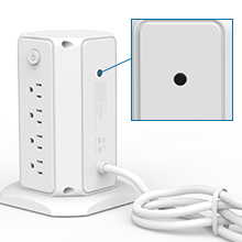 flat plug powe strip