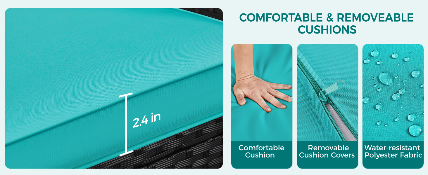 3-Piece Rattan Furniture Set