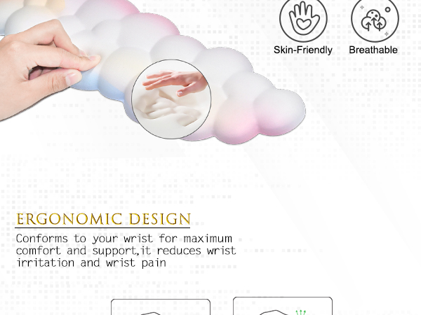cloud keyboard wrist rest