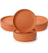 Suwimut 10 Pack Terracotta Pot Plant Saucer, 6 Inch Round Plant Pot Saucers for 5 Inch 5.5 Inch 6...