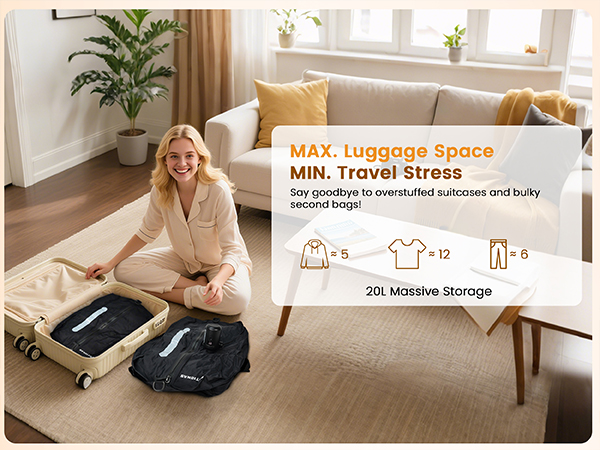 vacuum bags for travel with pump