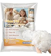 RAINFLOW 7.05oz Polyester Premium Fiber Fill - Polyester Fiber Fill,Stuffing for Pillow,Small Dol...