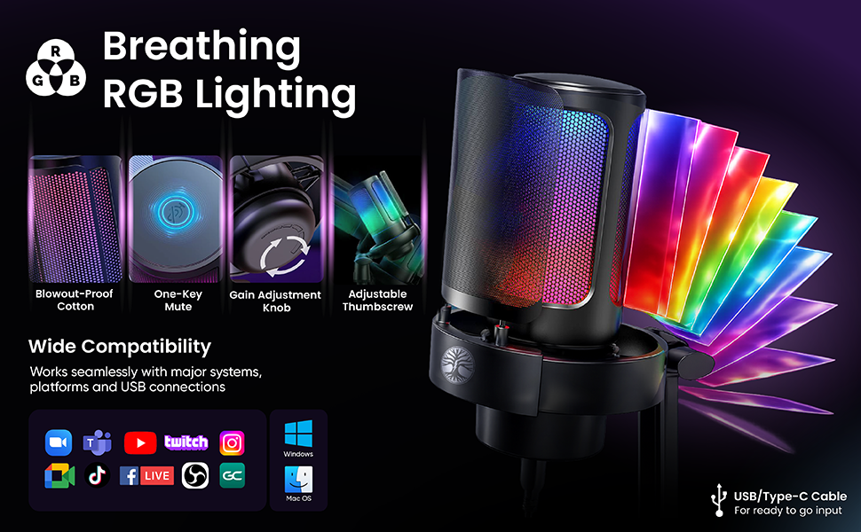 led light for streams, video calls , and more