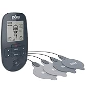 Pure Enrichment PurePulse Trio TENS &amp; EMS Muscle Stimulator + Heat - Advanced Relief with 9 TENS ...