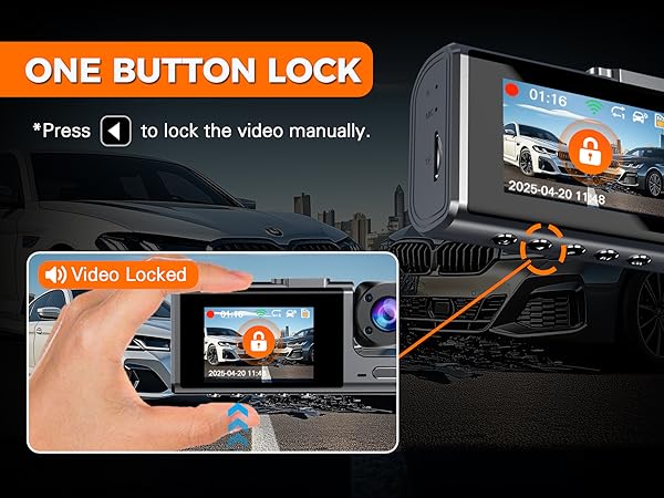 One Button Lock the Video Manually