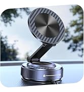 visnfa Magsafe Car Mount, Vacuum Magnetic Phone Holders for Your Car | [Easiest Mount] 105LBS Str...