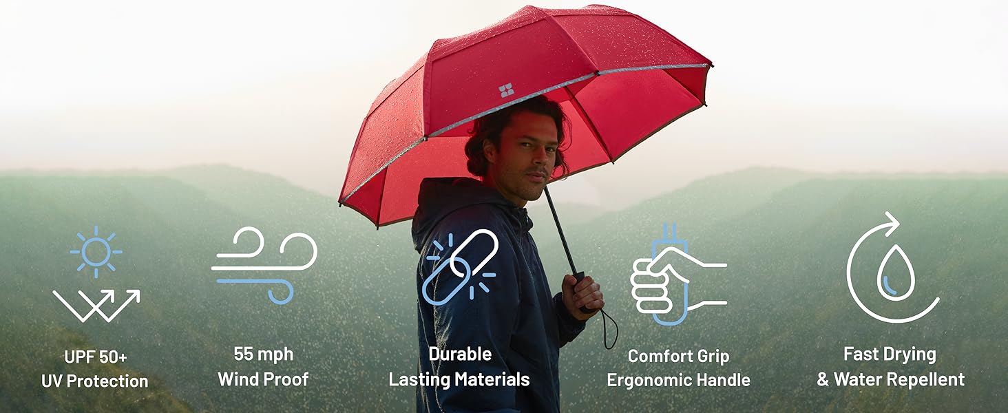 Travel Umbrella, durable, Sun protection, wind tested, lightweight